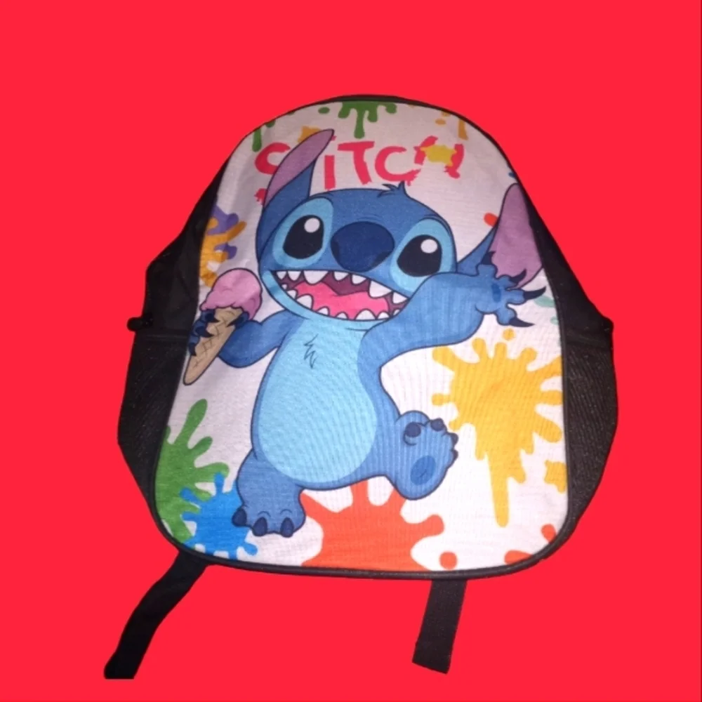 Stitch paint splatter backpack
